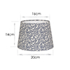 20cm Medium French Drum Shade in Indigo Spring Leaf