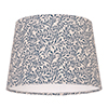 20cm Pendant Medium French Drum Shade in Indigo Spring Leaf