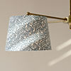 20cm Pendant Medium French Drum Shade in Indigo Spring Leaf