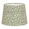 20cm Medium French Drum Shade in Rich Green Spring Leaf