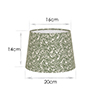 20cm Medium French Drum Shade in Rich Green Spring Leaf