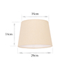 20cm Pendant Medium French Drum Shade in Cream Waterford Linen