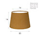 20cm Medium French Drum Shade in Ochre Waterford Linen