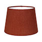 20cm Medium French Drum Shade in Paprika Waterford Linen