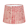 20cm Medium French Drum Shade in Red Watercolour Leaf