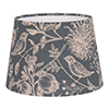 20cm Medium French Drum Shade in Indigo Woodland