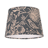 20cm Pendant Medium French Drum Shade in Indigo Woodland