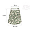 Tapered Candle Clip Shade in Rich Green Spring Leaf