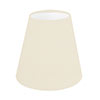 Tapered Candle Clip Shade in Cream Waterford Linen