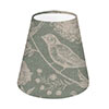 Tapered Candle Clip Shade in Duck Egg Woodland