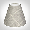 Bathroom Candle Shade in Stirling Check Lovat Wool