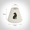 Candle Shade in Natural Black Labrador