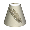Candle Shade in Stone Featherdown
