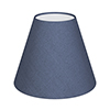 Candle Shade in Blue Faux Silk