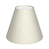 Candle Shade in Pearl Faux Silk