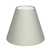 Candle Shade in Soft Grey Faux Silk