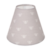 Candle Shade in Soft Grey Honey Bees