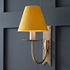 Empire Candle Clip Shade in Saffron Hunstanton Velvet