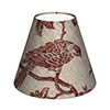 Candle Shade in Red Isabelle Linen