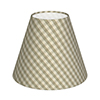 Candle Shade in Natural Gingham