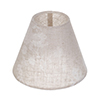 Candle Shade in Natural & White Lisette Linen with Clear Lining