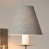 Candle Shade in Blue Herringbone Lovat Tweed