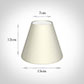 Candle Shade in Cream Satin