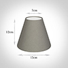 Candle Shade in Pewter Satin