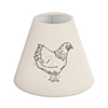 Candle Shade in Natural Sussex Hen