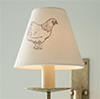 Candle Shade in Natural Sussex Hen