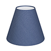 Candle Shade in Slate Blue Silk