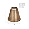 Solid Brass Candle Shade