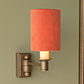 Cylinder Candle Clip Shade in Burnt Orange Hunstanton Velvet