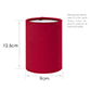 Cylinder Candle Clip Shade in Raspberry Hunstanton Velvet