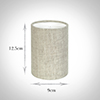 Cylinder Candle Shade in Natural Isabelle Linen