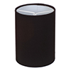 Cylinder Candle Shade in Black Silk