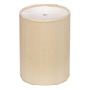 Cylinder Candle Shade in Buttermilk Silk