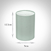 Cylinder Candle Shade in French Grey Silk