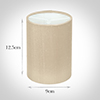 Cylinder Candle Shade in Royal Oyster Silk
