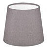 French Drum Candle Clip Shade in Mouse Waterford Linen