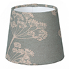 French Drum Candle Shade Duck Egg Cow Parsley