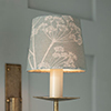 French Drum Candle Shade Duck Egg Cow Parsley
