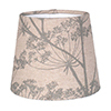 French Drum Candle Clip Shade in Duck Egg Cow Parsley, Reversed