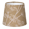 French Drum Candle Shade Soft Gold Cow Parsley