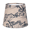 French Drum Candle Clip Shade in Indigo Cow Parsley, Reversed 