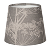 French Drum Candle Shade Soft Grey Cow Parsley