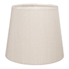French Drum Candle Clip Shade in Pearl Faux Silk