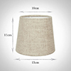 French Drum Candle Shade in Natural Isabelle Linen