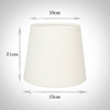 French Drum Candle Shade in Cream Killowen Linen