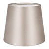French Drum Candle Clip Shade in Pale Smoke Satin